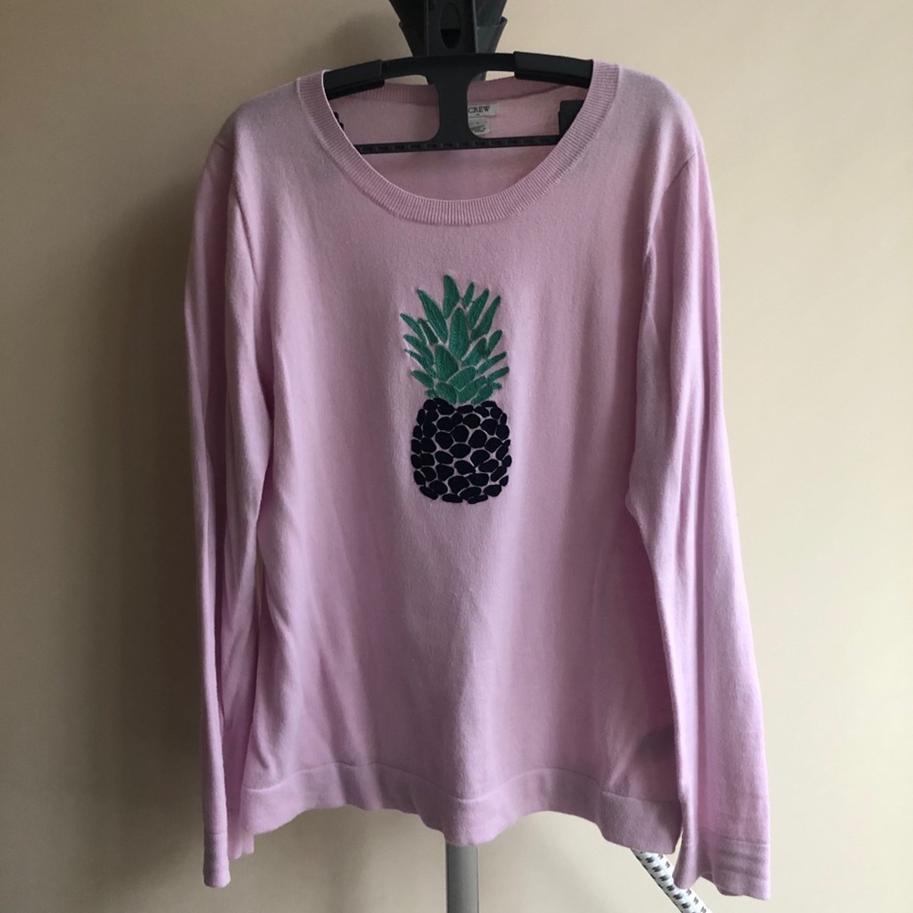 Jcrew pineapple cotton knit